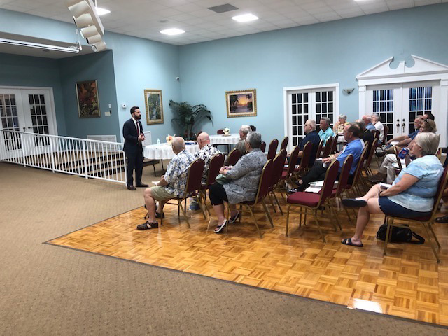 At the Meadow Oaks Clubhouse in Hudson. Atty. Dan Greenberg from Cianfrone and DeFurio, gave the presentation at which 48 Board members were certified as having received the training.